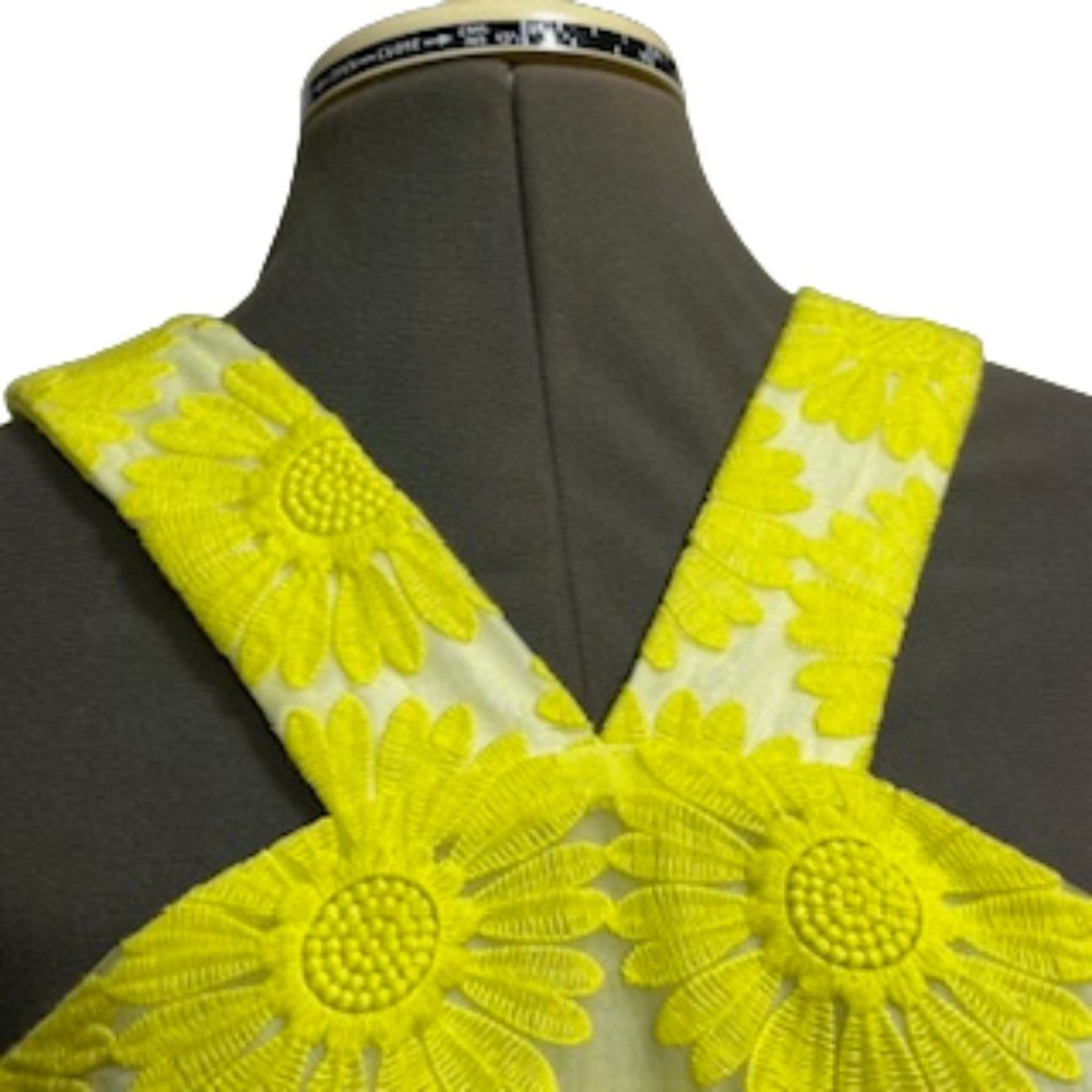 CREMIEUX 'Natalie' Daisy Yellow Halter Dress Size 4 NWT - Picture 10 of 16